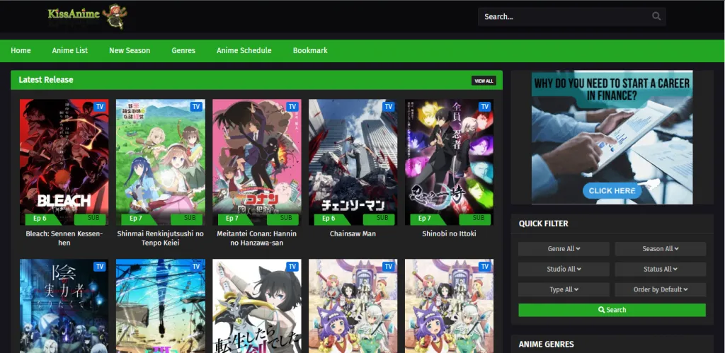 Kissanime - Anime Streaming Website to Download Free