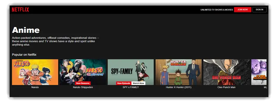 Netflix - Anime Streaming Website to Download Paid